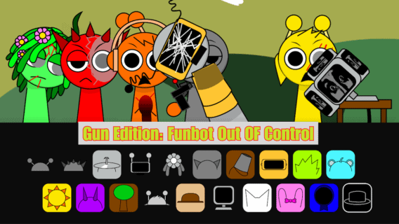 Sprunki Gun Edition Funbot Out Of Control img