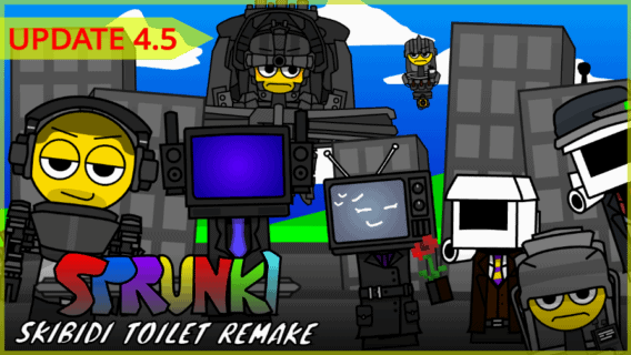 Sprunki Skibidi Toilet Remake 4 5 img